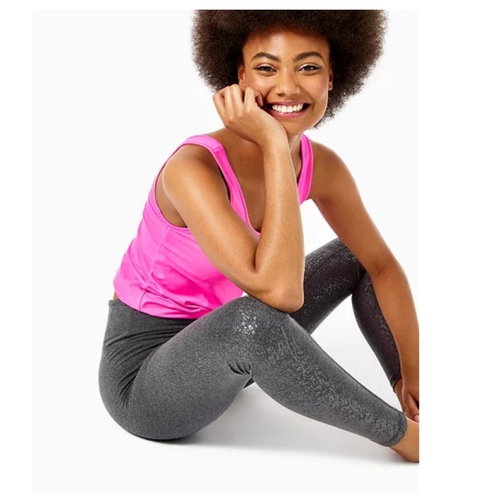 Lilly Pulitzer Women’s Luxlethic Weekender High Rise Legging Charcoal Heather S